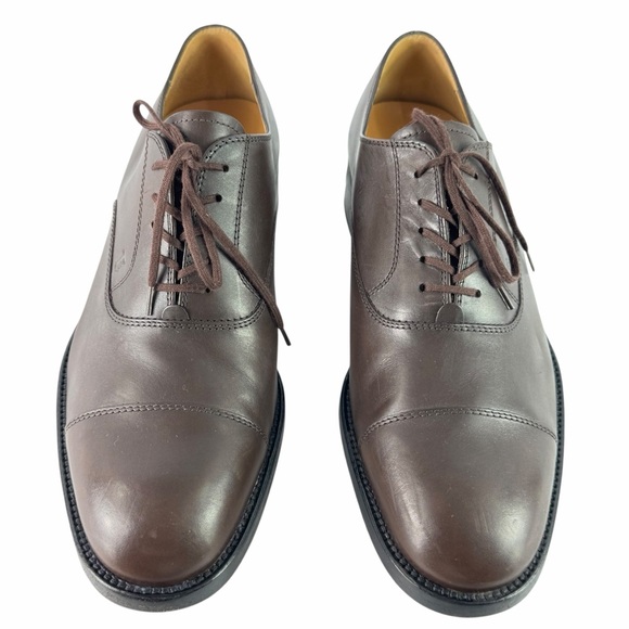 TOD'S Brown Leather Mens Derby Lace Up Shoes Marked as Size 10 - 11 US